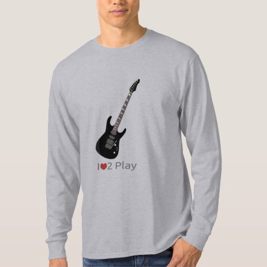 Hoodie mit Abbildung einer elektrischen Gitarre T-Shirt (Vorderseite)