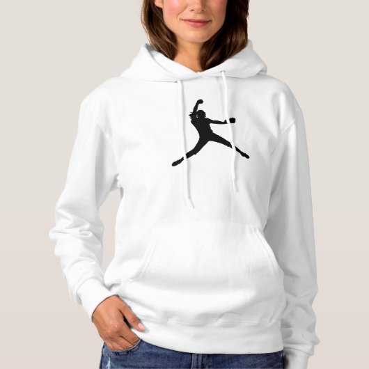 Hoodie mit Black Fastpech Silhouette (Vorderseite)