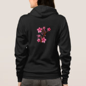 Hoodie mit Blume (Rückseite)