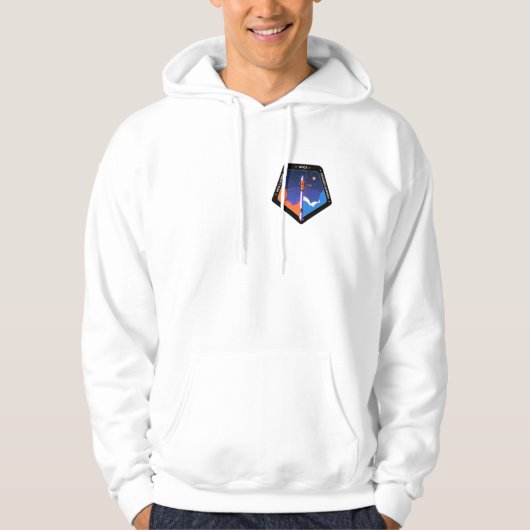 Hoodie mit dem Spica-Missionspatch (Vorderseite)