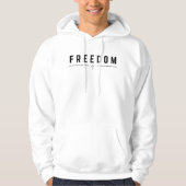 Hoodie mit der Schrift (Vorderseite)