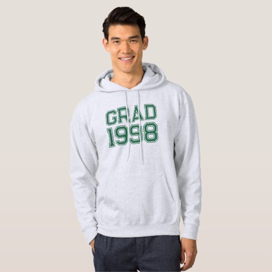 Hoodie mit editierbarem Abschlussjahr (Vorne ganz)