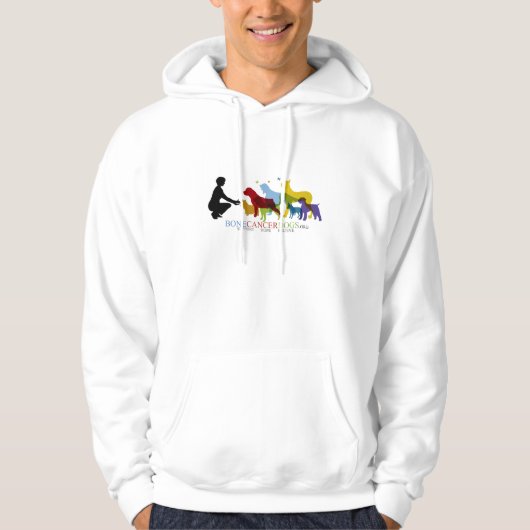 Hoodie mit farbigem Logo (Vorderseite)