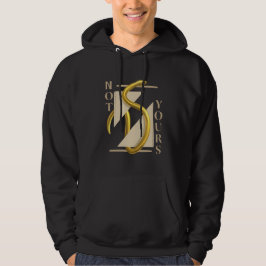 Hoodie mit goldenem Schlangendesign "nicht deins"