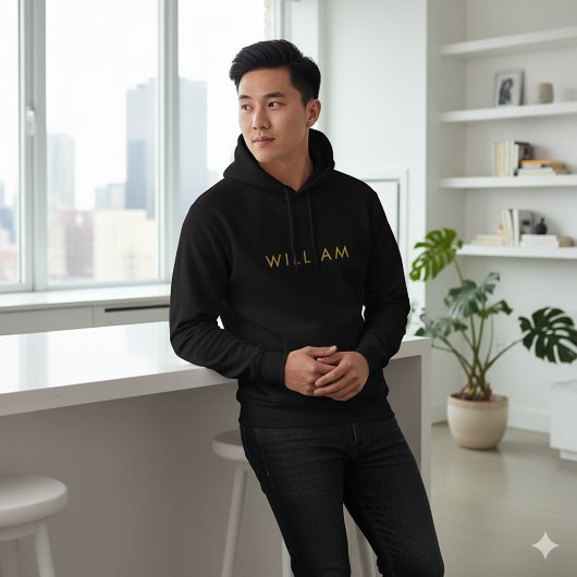 Hoodie mit individuellem Namen - stilvoll für Männ