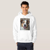 Hoodie mit niedlichem Hundegesicht (Vorne ganz)