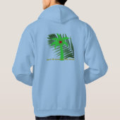 Hoodie mit Palmblättern (Rückseite)