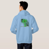 Hoodie mit Palmblättern (Schwarz voll)