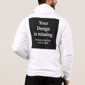 Hoodie mit Reissverschluß - Druck hinten (Rückseite)
