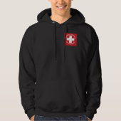 Hoodie mit Vordertasche-Logo (Vorderseite)