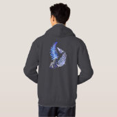 Hoodie New Zealand Fern Design (Schwarz voll)
