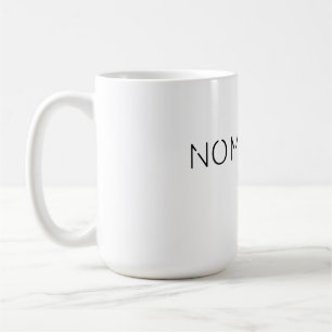 Hoodie Nomadism Records Schwarzes Logo Kaffeetasse