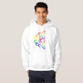 Hoodie Rainbow Hearts (Vorne ganz)