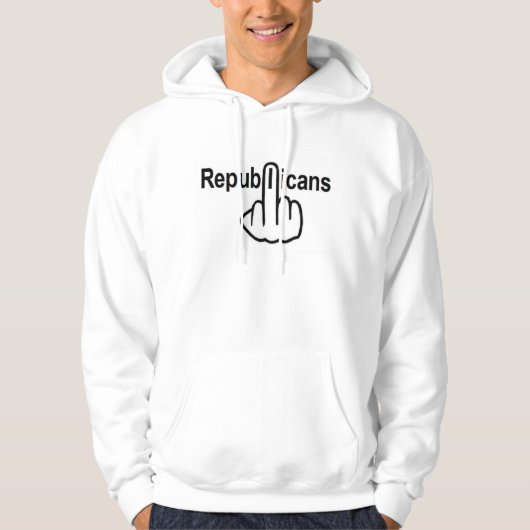 Hoodie Republikaner Drehte (Vorderseite)
