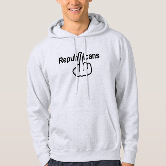 Hoodie Republikaner Drehte (Vorderseite)