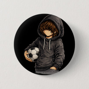 Hoodie-Stil Rock On Fußball Fußll Button