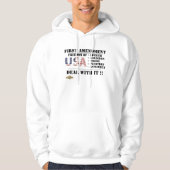 Hoodie Sweatshirt "FIRST AMENDMENT" (Vorderseite)