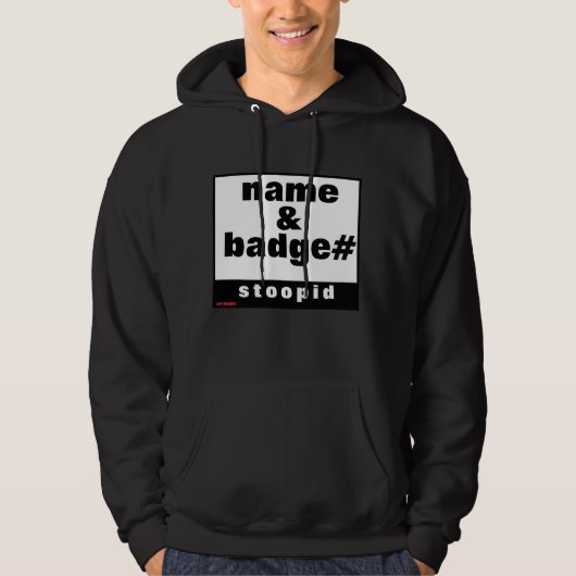 Hoodie Sweatshirt "NAME & ABZEICHEN#" (Vorderseite)