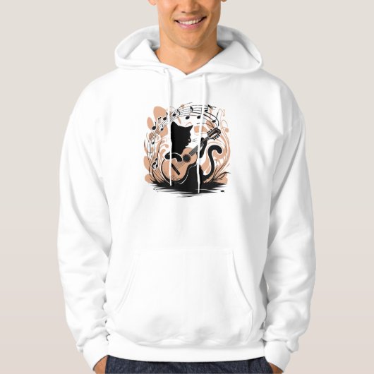 Hoodie, Sweatshirt - Schwarze Katze (Vorderseite)