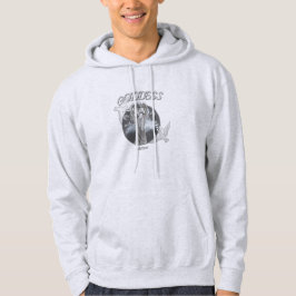 Hoodie Sweatshirt, weiß und grau, moderne Göttin