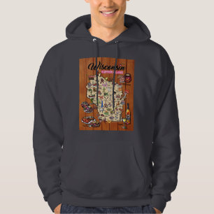 Hoodie Unisex - Wisconsin Supper Club Karte