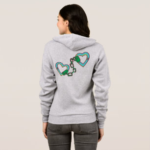 Hoodie-Valentinstag grau Hoodie