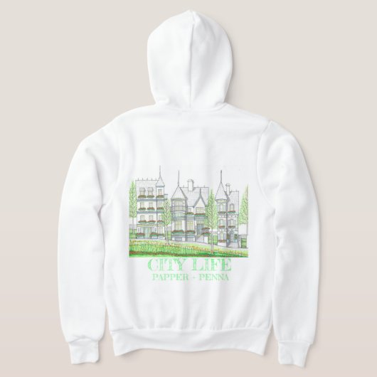 Hoodie viktorianisch City Life (AblageHinten)