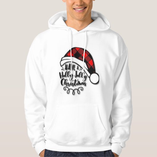 Hoodie vom Weihnachtsmann Holly Jolly Wish (Vorderseite)