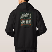 Hoodie von JB Sims "Authentic Available" (Rückseite)