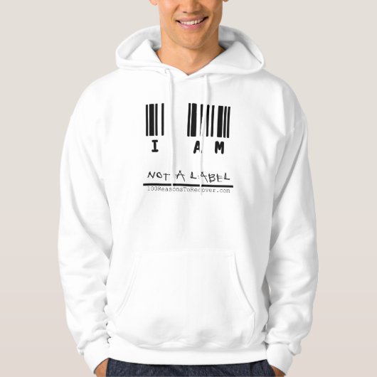 Hoodie - weißes Unisex (Vorderseite)