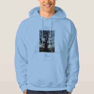 Hoodie zur Aufwertung von Wäldern:Silhouette Bäume