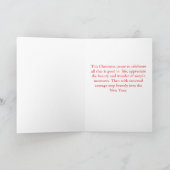 Hoodland Eichhörnchen-Urlaubskarte Feiertagskarte (Innenseite)