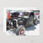 Hoodless-Frisierte Auto Postkarte (Vorne/Hinten)