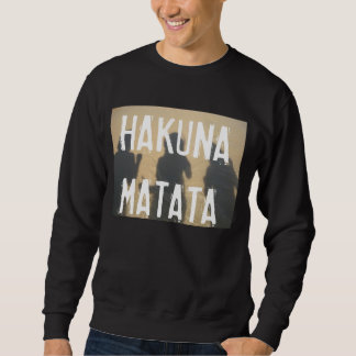 Hoodless Strickjacke HAKUNA MATATA Sweatshirt