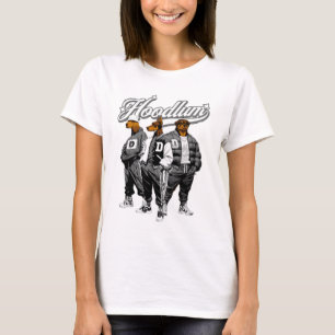 Hoodlum Pack - Streetwear Dog Gang Grafisches T-Sh T-Shirt
