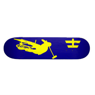 Hoodman "Polo-" blaues Gelb Skateboard