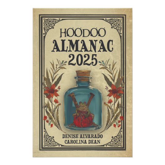 Hoodoo Almanac 2025 Cover Art Glossy Poster (Vorderseite)