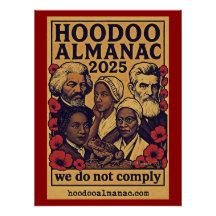 Hoodoo Almanac 2025 erfüllen wir nicht Poster