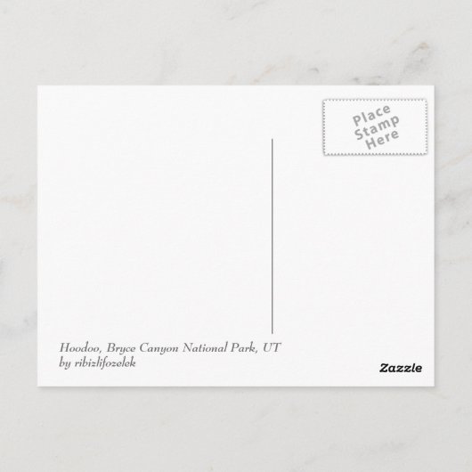 Hoodoo Postkarte (Rückseite)