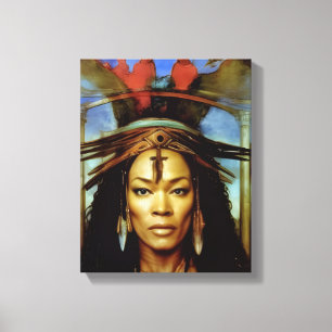Hoodoo Priestess Leinwanddruck