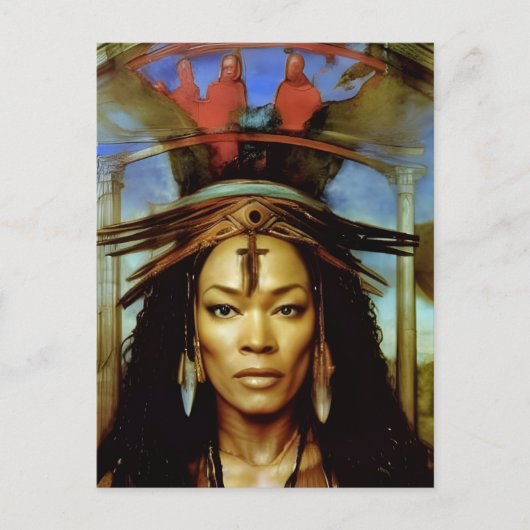 Hoodoo Priestess Postkarte (Vorderseite)