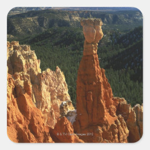 Hoodoos an der Agua-Schlucht Quadratischer Aufkleber