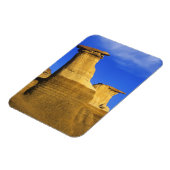 Hoodoos bei Drumheller Alberta, Kanada 2 Magnet (Linke Seite)