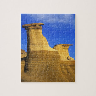 Hoodoos bei Drumheller Alberta, Kanada 2 Puzzle