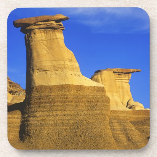 Hoodoos bei Drumheller Alberta, Kanada 2 Untersetzer (Vorderseite)