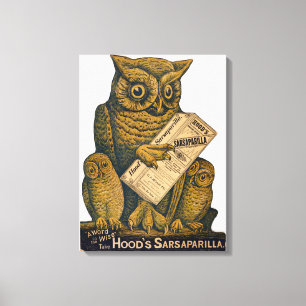 Hood's Sarsaparill-Wiederherstellungstonikum. Leinwanddruck