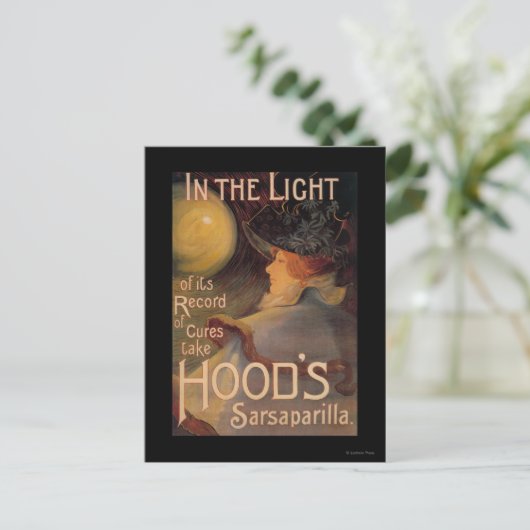 Hood's Sarsaparilla Promotionposter Postkarte (Stehend Vorderseite)