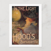 Hood's Sarsaparilla Promotionposter Postkarte (Vorderseite)