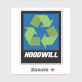 Hoodwill Logo Vinyl Sticker (Blatt)