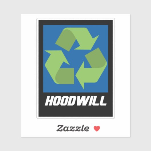 Hoodwill Logo Vinyl Sticker (Blatt)